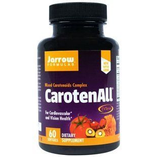 Jarrow Formulas, CarotenALL, комплекс из смеси каротиноидов, 60 мягких капсул JRW-12018 фото