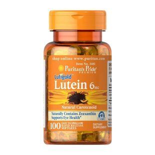 Lutein 6 mg with Zeaxanthin - 100 softgels 2023-10-3385 фото