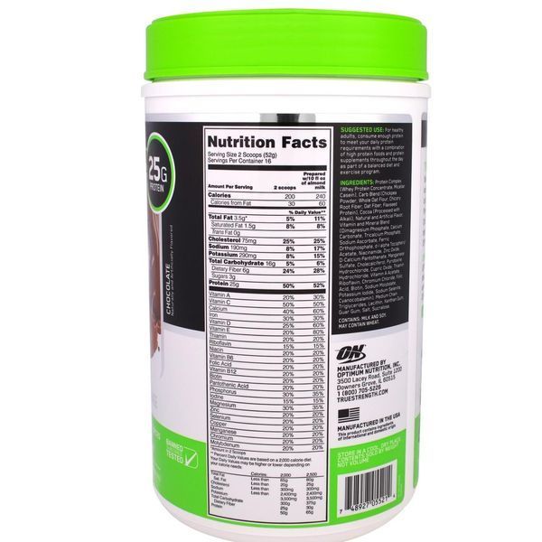 Optimum Nutrition, Opti-Fit Lean Protein Shake, Chocolate, 1.83 lb (832 g) OPN-05521 фото