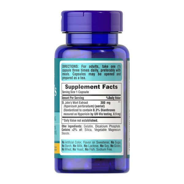 St. Johns Wort Standardized Extract 300mg - 100 caps 2023-10-2523 фото