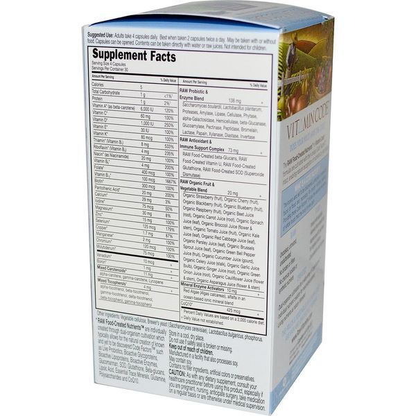Garden of Life, Кодовый витамин, для мужчин от 50 и старше, 120 хорошо усваивающихся капсул на растительной основе GOL-11369 фото