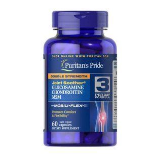 Glucosamine Chondroitin MSM Double Strength - 60 Caplets 100-18-6397199-20 фото