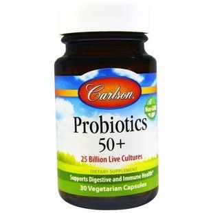 Carlson Labs, Пробіотики 50+, 30 капсул вегетаріанських CAR-65210 фото