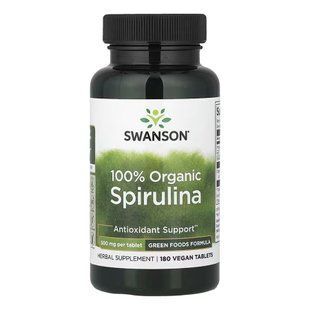 Certified Organic Spirulina 500mg - 180 tabs 100-65-3295022-20 фото
