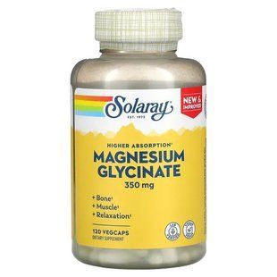 Глицинат магния 350 мг, Solaray, 120 растительных капсул SOR-54901 фото