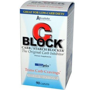 Absolute Nutrition, C Block, блокировщик крахмала и углеводов, 90 капсул ABN-08846 фото