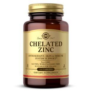 Chelated Zinc - 100 tabs (Повреждена этикетка) 2023-10-8013 фото