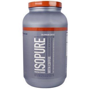 Natures Best, IsoPure, Белковый порошок с кофе, колумбийский кофе, 3 фунта (1361 г) NBT-02231 фото