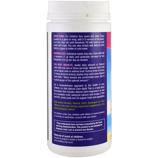 Natural Vitality, Calm Specifics, для детей, смесь для успокоения и концентрации, натуральные ягоды, (113 г) PTG-00237 фото