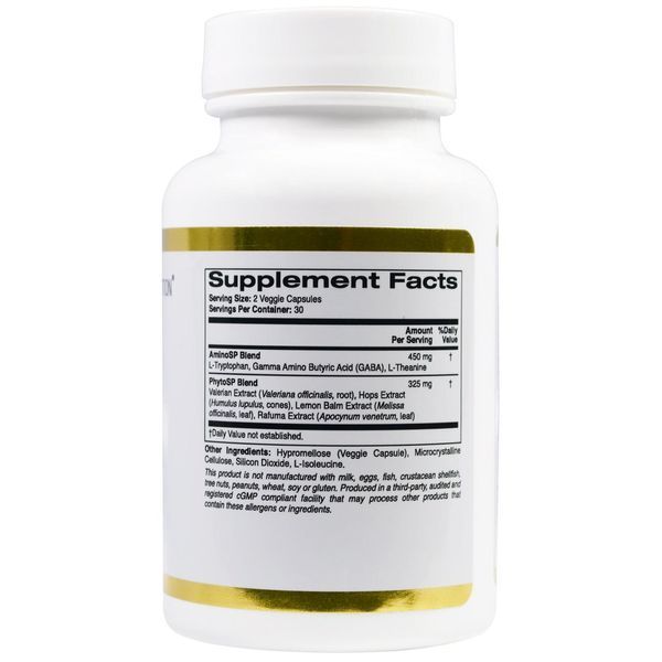 California Gold Nutrition, Targeted Support, Sleep 101, 60 растительных капсул CGN-01043 фото