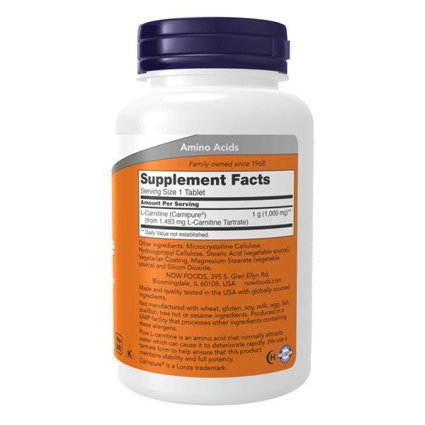 L-Carnitine 1000mg - 100 tabs 2022-10-2540 фото