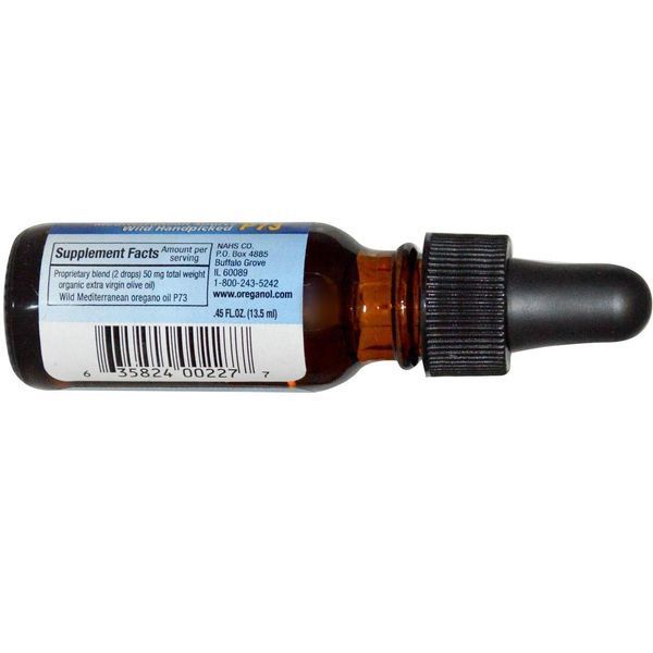 North American Herb & Spice Co., Ореганол P73, супер міцний, .45 рідких унцій (13.5 мл) NHS-00227 фото