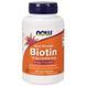 Биотин, Витамин В7 Now Foods Biotin Дополнительная сила, 10 мг (10 000 мкг), 120 капсул NOW-00479 фото 1