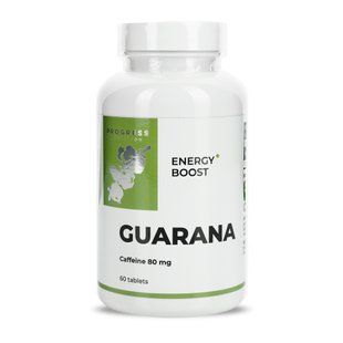 Guarana Extract 200mg with Caffeine 80mg - 60 tabs 2023-10-5831 фото