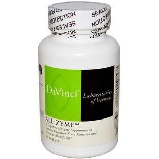 DaVinci Laboratories of Vermont, All-Zyme, 90 таблеток DVI-23409 фото