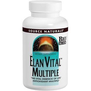 Мультивитамины и минералы Source Naturals Elan Vital Multiple 90 таблеток SNS-00060 фото
