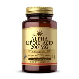 Alpha Lipoic Acid 200mg - 50 vcaps 100-14-3027233-20 фото