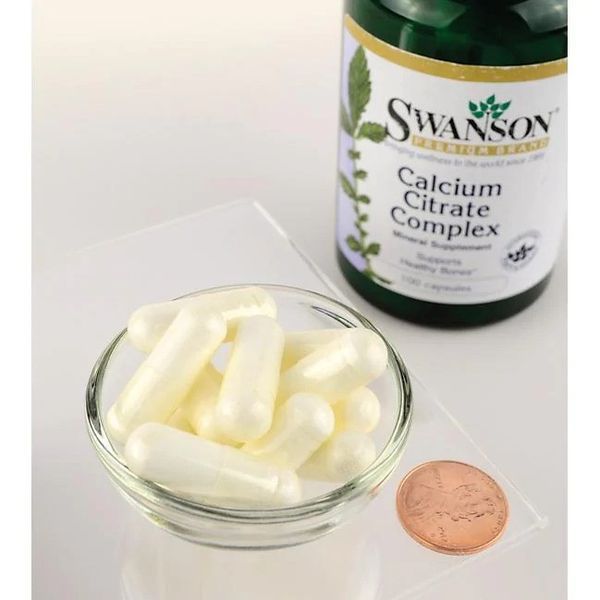 Цитрат кальцію, Swanson, Calcium Citrate Complex 100 табл SW1006 фото