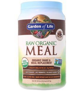 Garden of Life, RAW Organic Meal, Shake & Meal Replacement, Chocolate Cacao, 35.9 oz (1.017 g) GOL-11593 фото