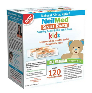 Набір для промивання носа NeilMed Sinus Rinse Pediatric Starter Kit для дітей 120 пакетів Sinus Rinse Pediatric Starter Kit фото