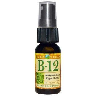 Pure Vegan, Спрей с B-12, 500 мкг, 1 жидкая унция PUV-71001 фото