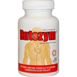 Naturally Vitamins, Rutozym, формула з системними ферментами, 120 таблеток NTV-10045 фото