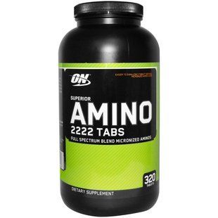 Optimum Nutrition, Superior Amino 2222 Tabs, 320 таблеток OPN-02646 фото