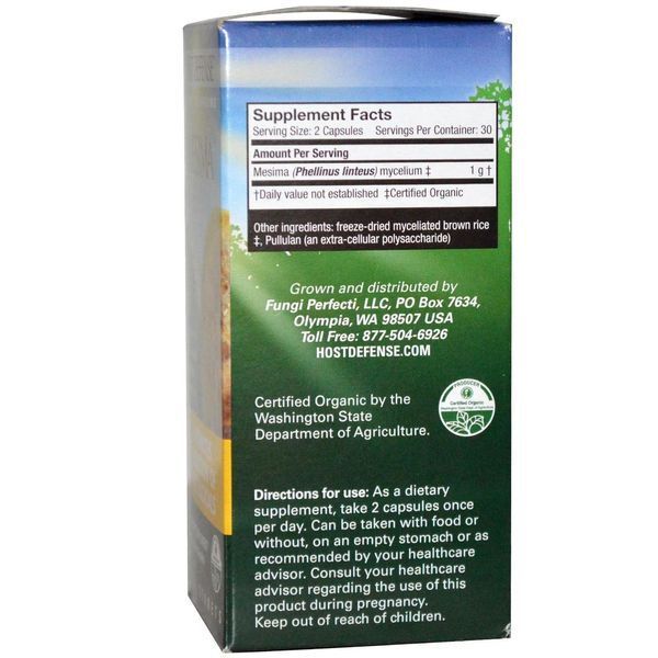 Fungi Perfecti, Иммунная защита, Mesima, 60 вегетарианских капсул FPI-03292 фото