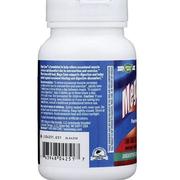 Ферменты Mega-Zyme Enzymatic Therapy, 100 таблеток EMT-04251 фото