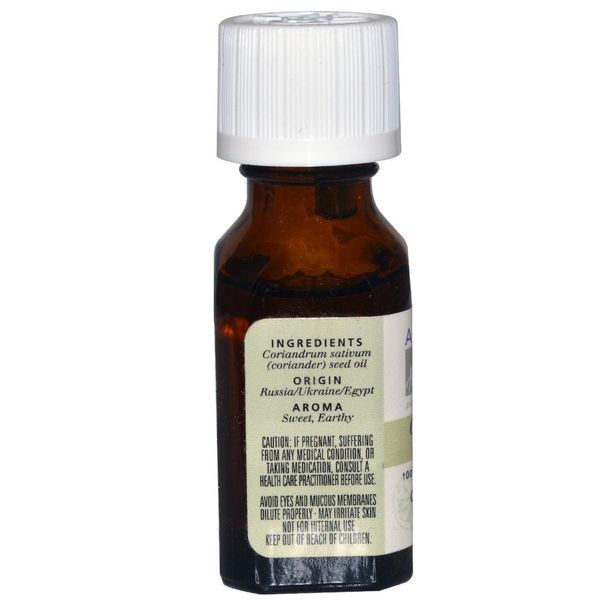 Aura Cacia, 100%-ве чисте ефірне масло насіння коріандру, очищаючу, 0,5 унції (15 мл) AUR-91158 фото