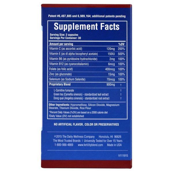 Daily Wellness Company, Суміш для чоловічої фертильності, 60 капсул DWC-23015 фото