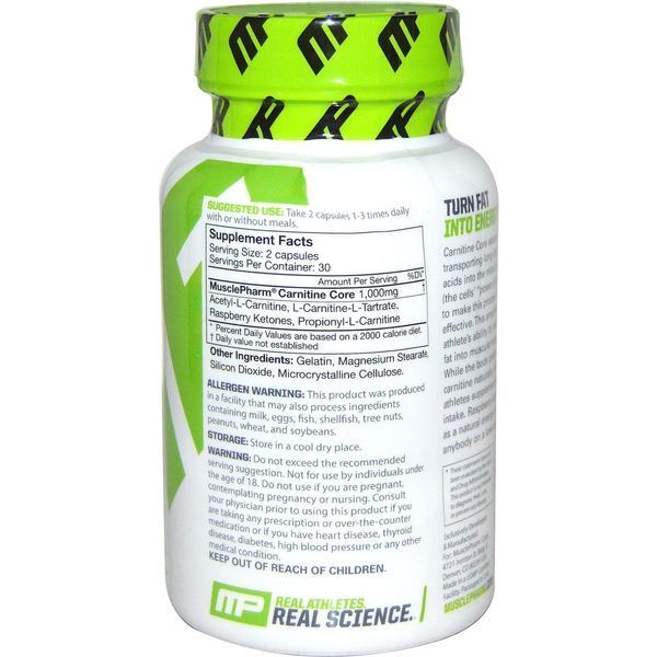 Muscle Pharm, Карнитиновая основа, 60 капсул MSF-26090 фото