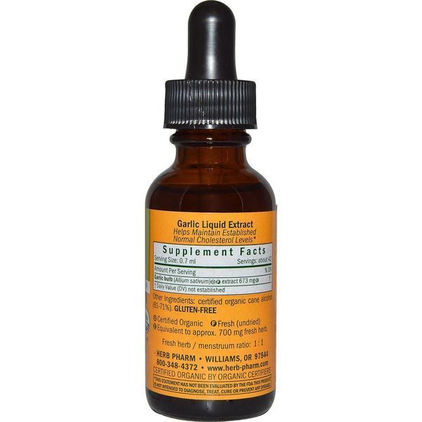 Herb Pharm, Чеснок, цельная свежая луковица, 1 жидкая унция (30 мл) HBP-00058 фото