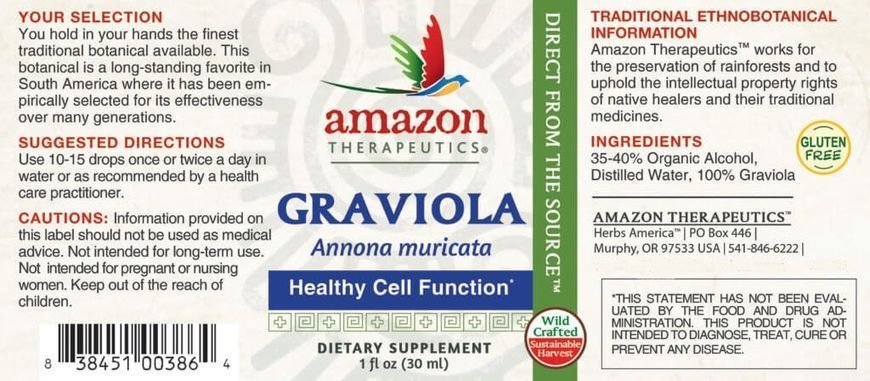 Amazon Therapeutics, Гравиола, AMT-00386 фото