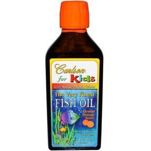 Carlson Labs, Kids,The Very Finest Fish Oil, Natural Orange Flavor, 6.7 fl oz (200 ml) CAR-01653 фото