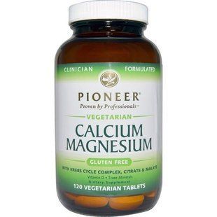 Pioneer Nutritional Formulas, Кальций и магний, 120 вегетерианских таблеток PIO-00026 фото