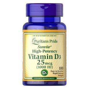 Vitamin D3 25mcg 1000IU - 100softgels 2022-09-0130 фото