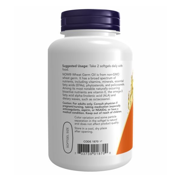 Wheat Germ Oil 1130mg - 100 sgels 2022-10-2387 фото