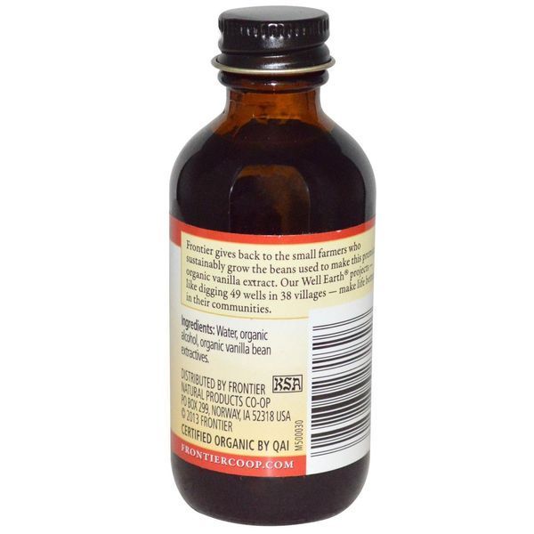 Frontier Natural Products, Натуральный экстракт ванили, 2 жидких унции (59 мл) FRO-23182 фото