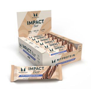Impact Bar - 12x64g Dark Chocolate Sea Salt (Повреждена упаковка) 2023-10-7914 фото