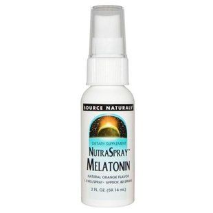 Source Naturals, Живильний мелатониновый спрей, смак натурального апельсина, 2 рідких унції (59.14 мл) SNS-00328 фото