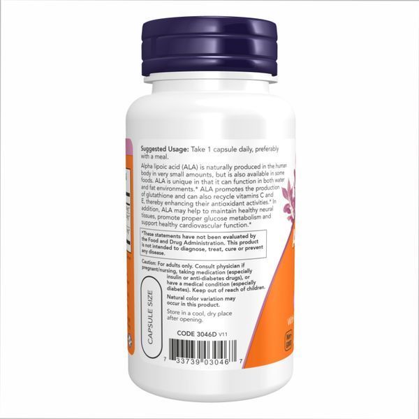 Alpha Lipoic Acid 600mg - 60 vcaps 2022-10-2317 фото