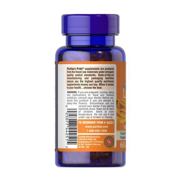 Lutein 40 mg with Zeaxanthin - 60 softgels 2023-10-2482 фото