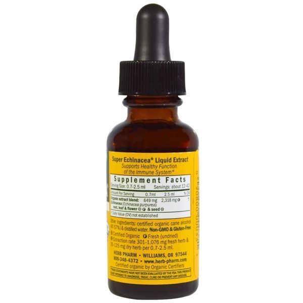 Herb Pharm, Супер ехінацея, 1 рідка унція (30 мл) HBP-80033 фото
