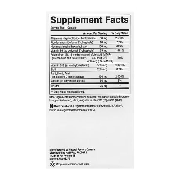 BioCoenzymated Active B Complex - 60 caps 2023-10-7543 фото