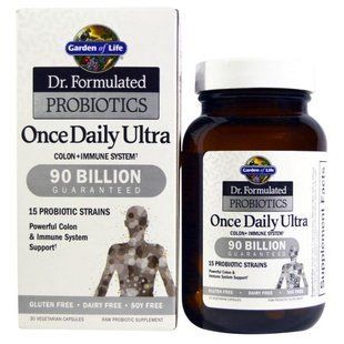 Garden of Life, Dr. Formulated Пробіотики Раз в день ультра, 30 вегетаріанських капсул (Ice) GOL-11845 фото