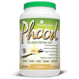 PlantFusion, Phood, Питательный коктейль из цельных растительных продуктов, Вкус ванили, 31,8 унций (900 г) PLF-00160 фото