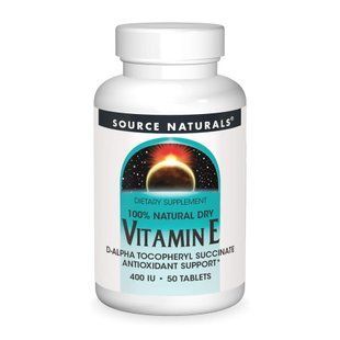 Vitamin E 400 IU D-Alpha Tocopherol - 50 tabs (Пошкоджена етикетка) 2024-11-0004 фото