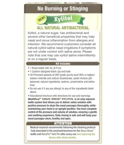 Спрей солевой NeilMed NasaMist Saline Spray with Xylitol 4,4 унции Spray with Xylitol фото