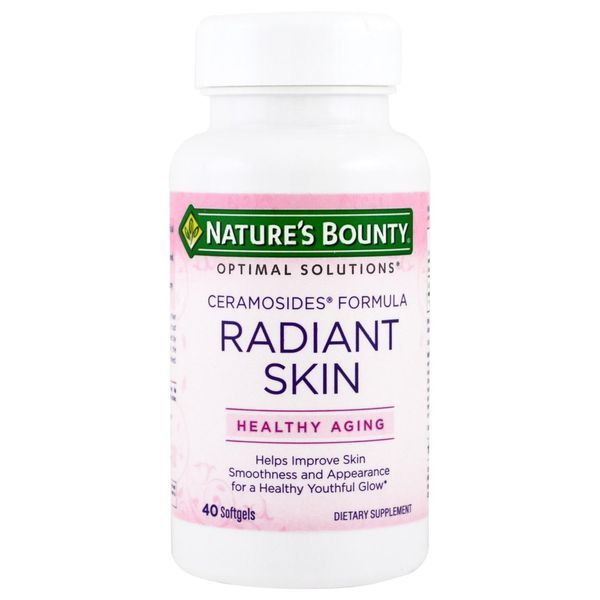 Natures Bounty, Формула з керамозидами для сяючої шкіри Optimal Solutions, 40 желатинових капсул NRT-65272 фото